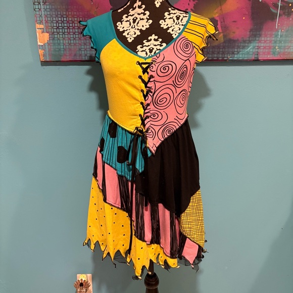 Hot Topic The Nightmare Before Christmas Sally Dress Medium Costume M Halloween - Picture 2 of 13